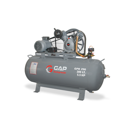 PİSTONLU KOMPRESÖR 300 LT. 12 BAR 5,5 HP